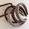 Vintage Headband for Women Girls College Style Plaid Hair Hoop Hair Bands Makeup Wash Face Headwear Hairbands Hair Accessories