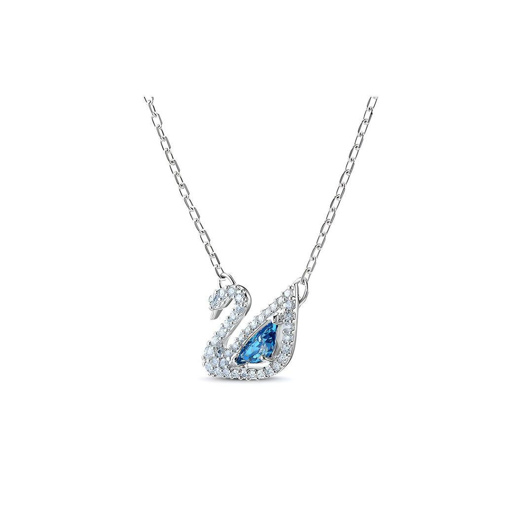 Swarovski Funkelndes Schwan Halsketten- und Armband-Set Damenschmuck Silber ES2020091005