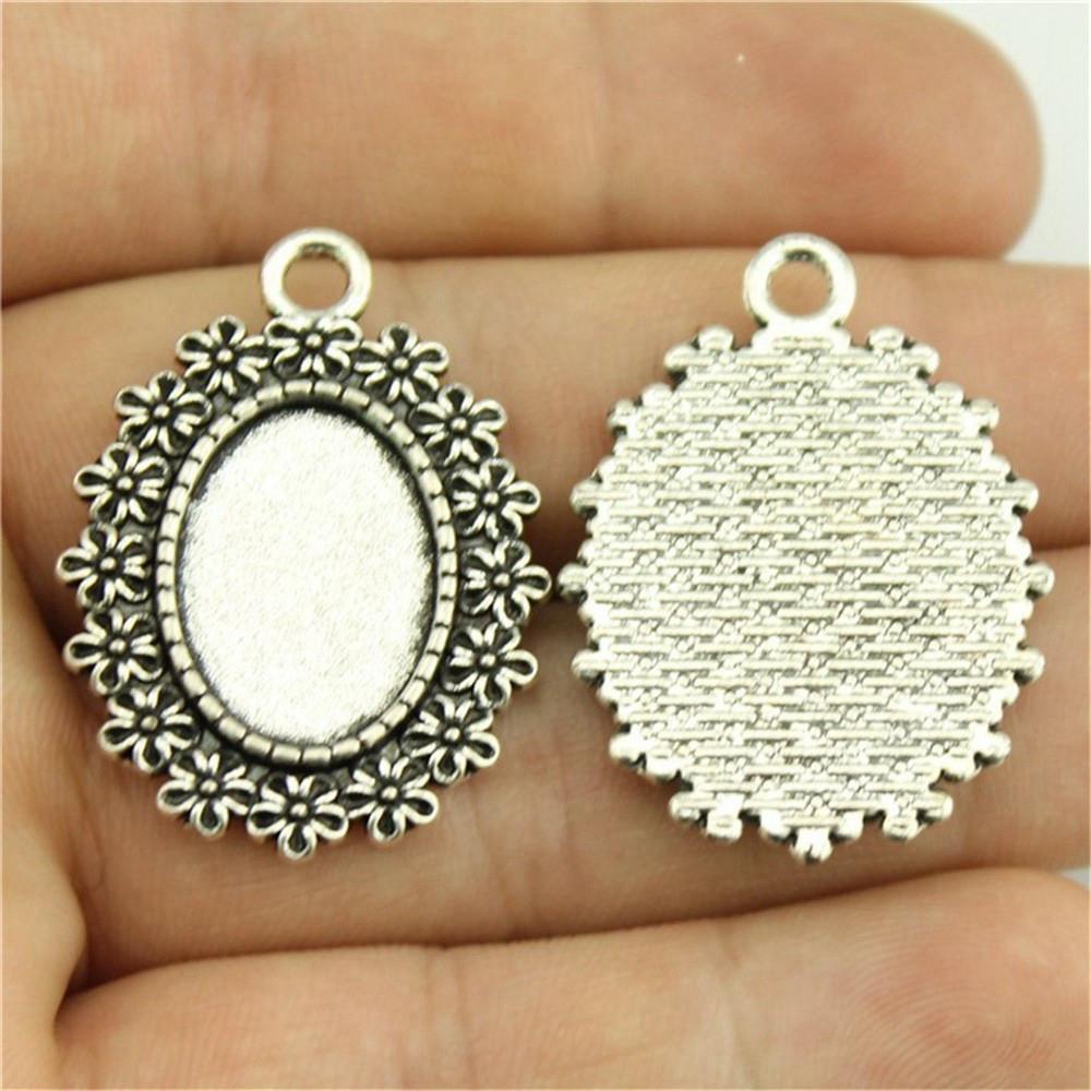 Owalna szklana baza kaboszonowa, oprawa, ramka pasująca 18x25mm 13x18mm, akcesoria, części, męska biżuteria, masywna, oryginalna dla Ciebie