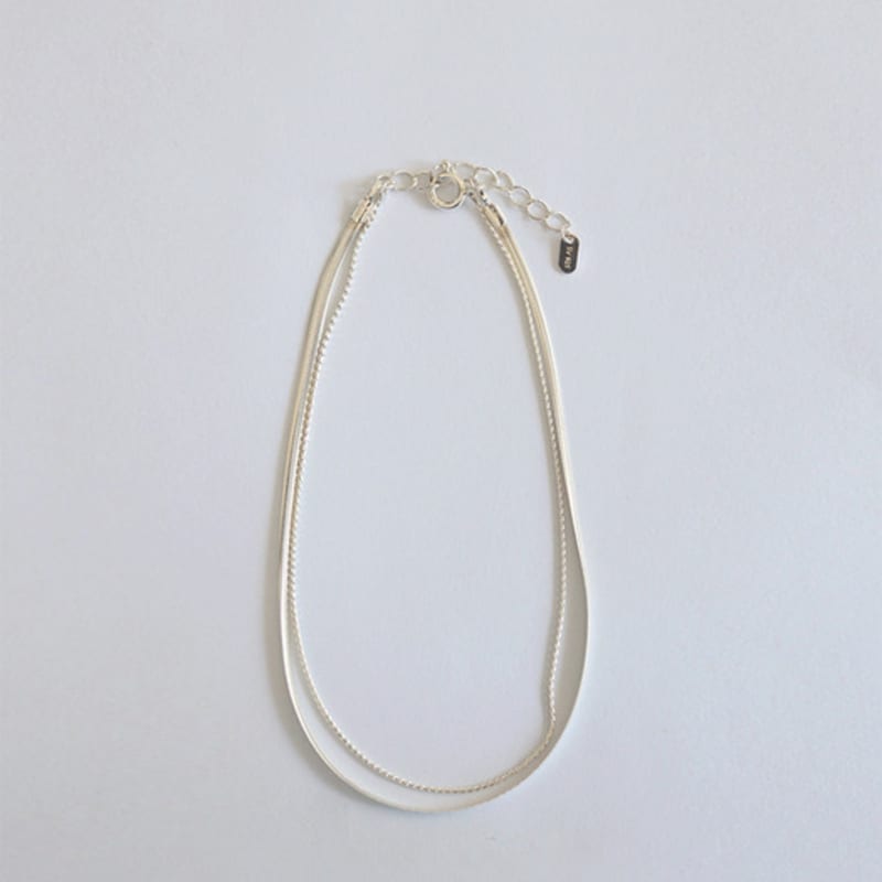 Modernlike Silver 925 Double-row Anklet