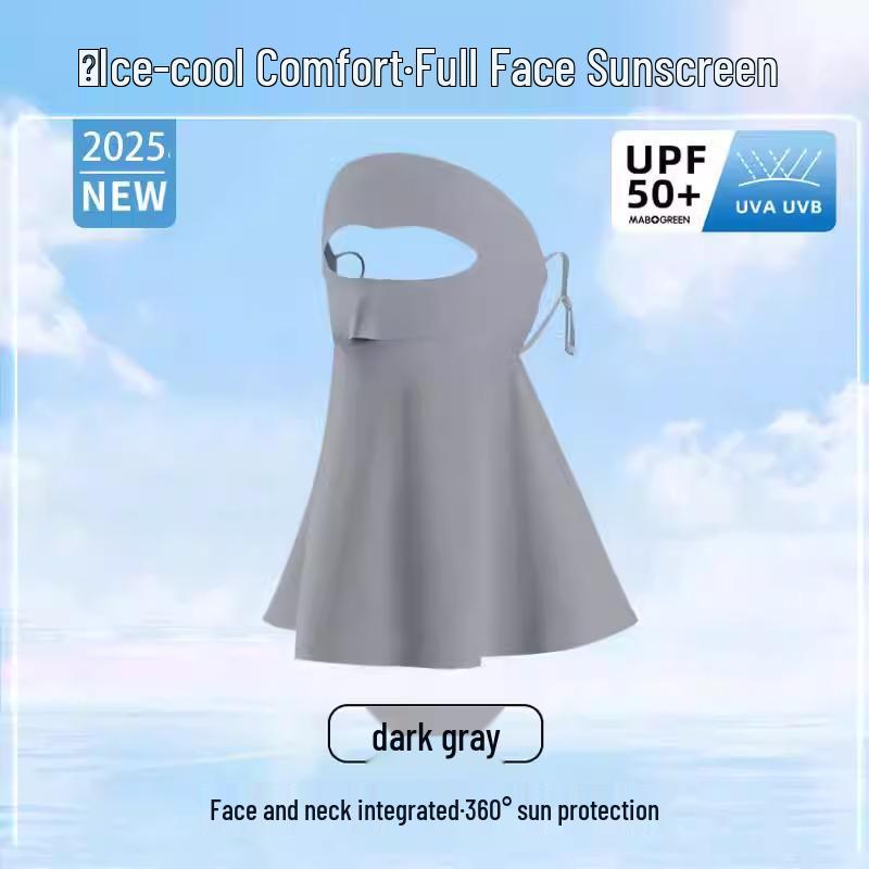 Women's Full Face UV Protection Facekini with Neck Guard - 2025 Style Summer Sunshade