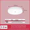 LED Ceiling Light with Motion Detection: Infrared Sensor for Stairwell, Hallway, Garage; Sound and Light Control with Radar Technology.