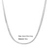 5mm 20Inches Men Necklace Twisted Chain Decoration Jewelry Long Lasting All Match Chain Necklace for Party