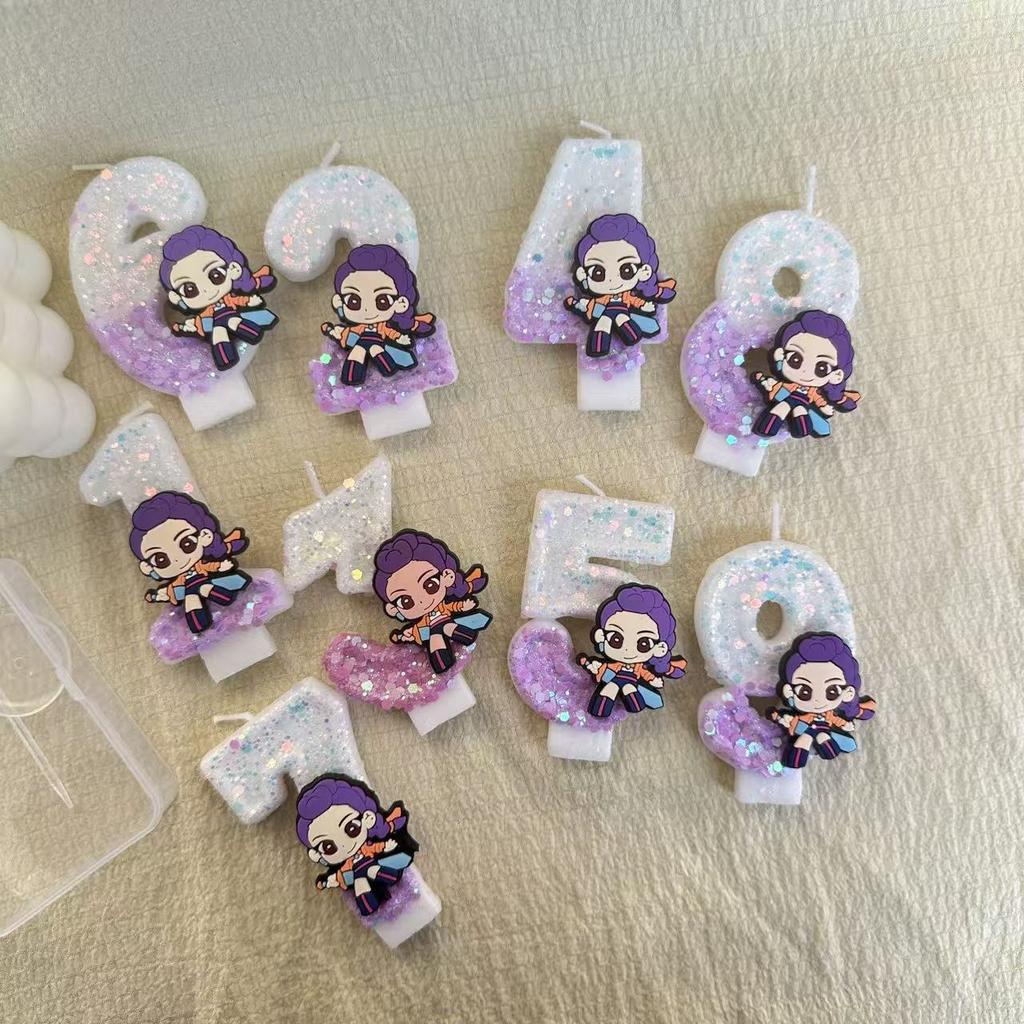 KPOP Hunting Demon Theme Creative Birthday Candles 1/9 Children's Birthday Party DIY Creative Birthday Candles