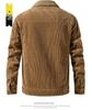 Retro Multi-Pocket Men's Corduroy Jacket with Velvet Lining