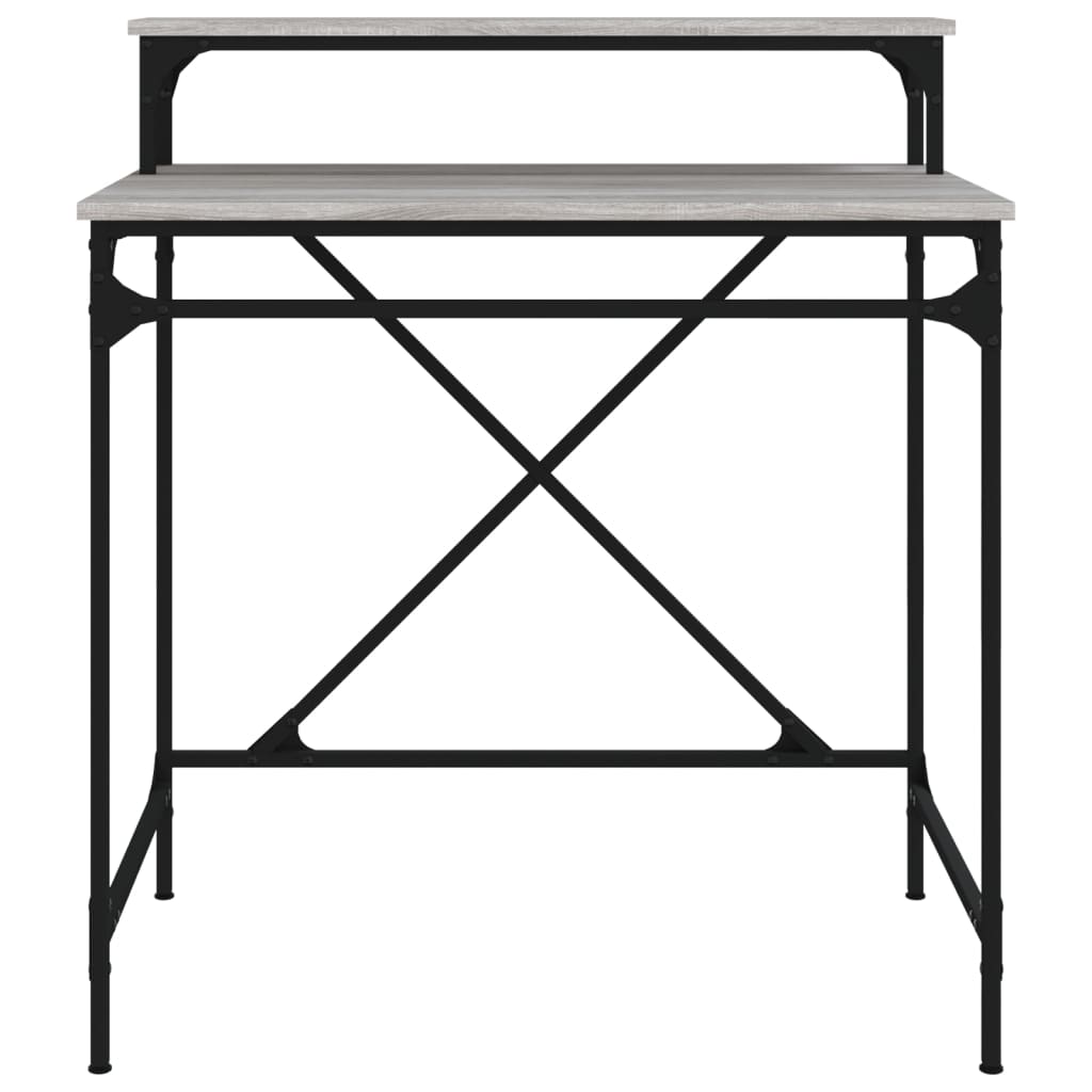 Desk Grey Sonoma 80 x 50 x 90 cm Particleboard and Iron