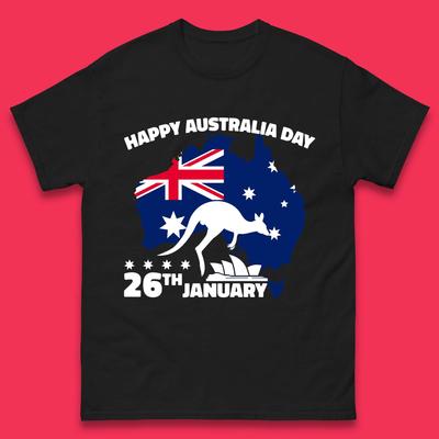 Happy Australia Day 26th January Mens T-Shirt Womens Tops Tees