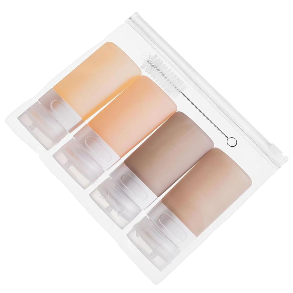 Portable Miniature Plastic Dressing Bottles for Lunch Boxes Condiment Squeeze Bottles Leakproof Sauce Containers
