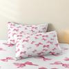 3 Pieces Pink Coquette Bow Print Duvet Cover Set, Bow Printed Bedding, For Bedroom Home Decoration, Multiple Sizes Available