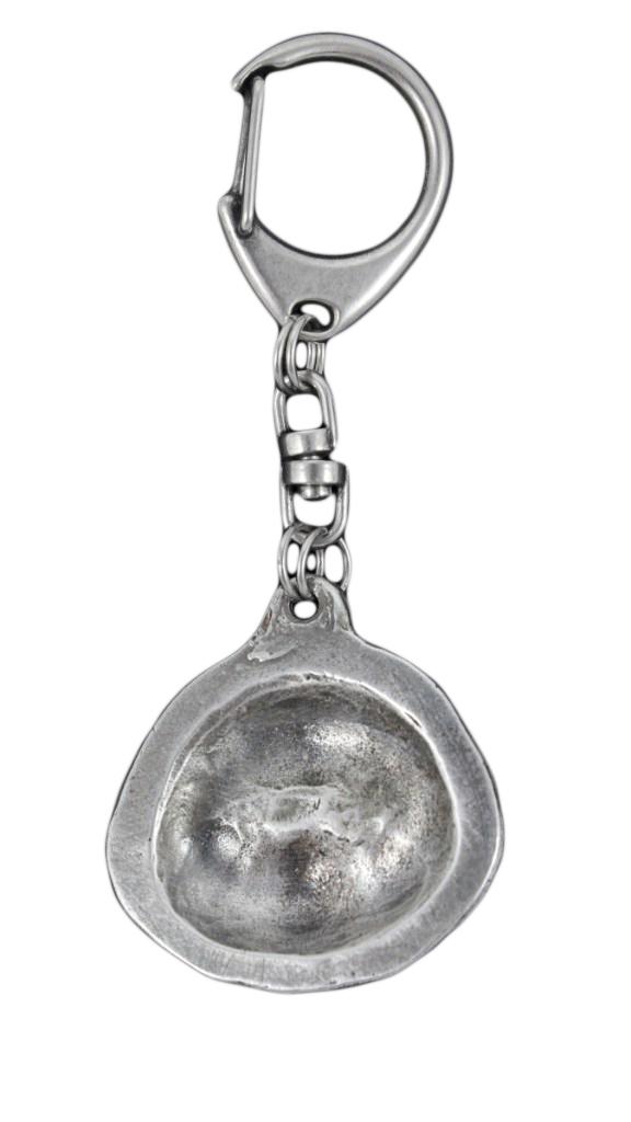 Bichon Frise, Bichon Tenerife, Bichon a poil frise - Postříbřená klíčenka s pejskem, ozdoba na kabelku, přívěsek na batoh značky Art-Dog