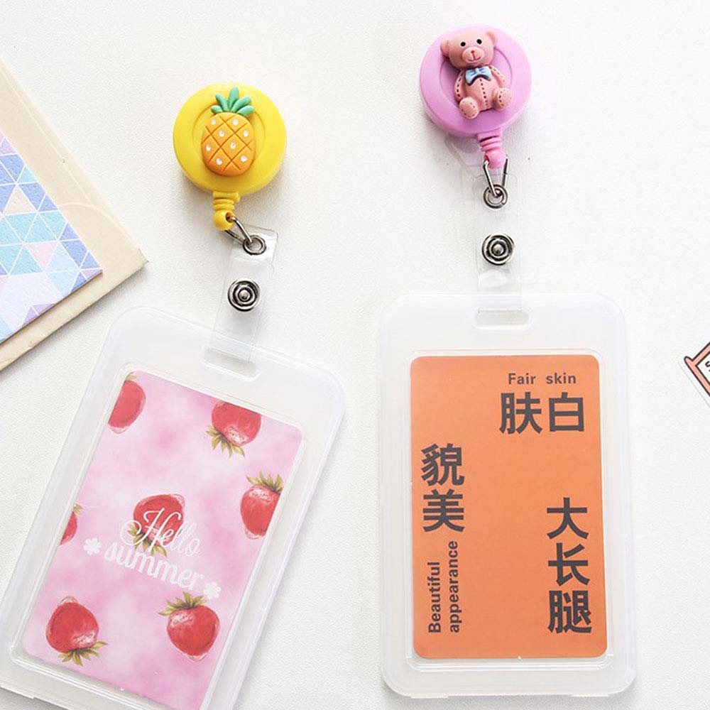 Office Supplies ID Name Holder Credit Card Holder Clip ID Badge Holder Clip Retractable Badge Reel