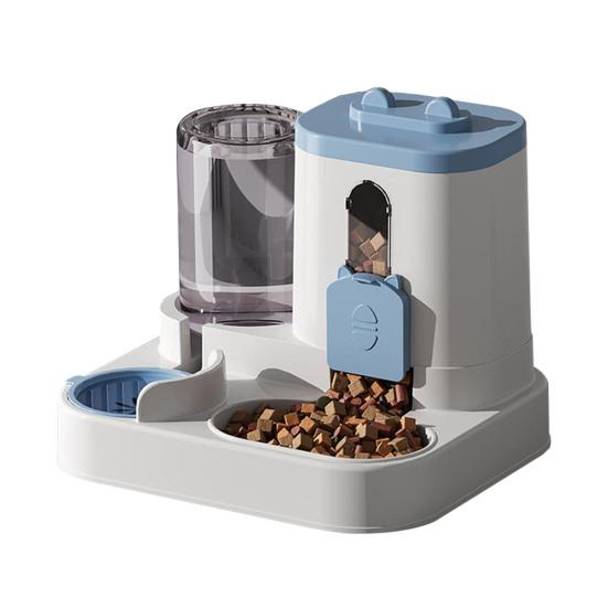 Automatic Pet Feeder Cat Feeder with Water Dispenser 2-in-1 Large Capacity Self Feeding Device for Small Medium Dog Puppy Kitten
