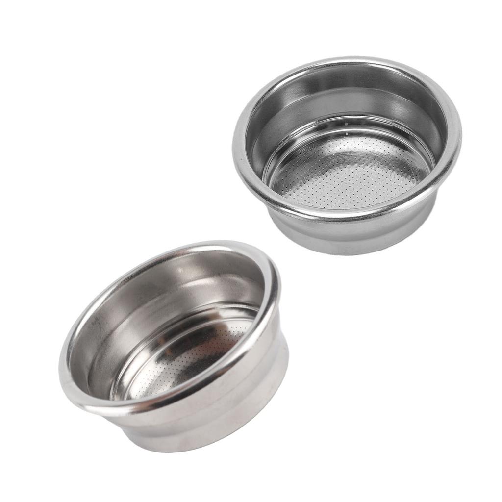 Portafilter Filter Basket Fit for Breville Coffee Machine Double Layer 2 Cup Pressurized Stainless Steel Portafilter
