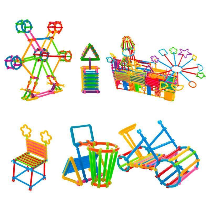 500PCS Smart Stick Building Blocks Kids Assembled DIY Construction Toys Game Baby Educational Toy for Children Gift