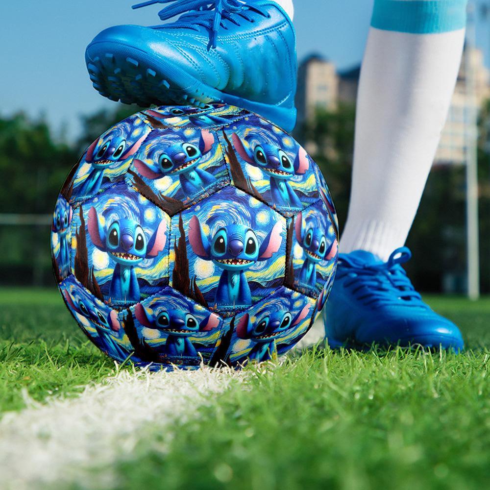 1PC Cartoon Sti-tch Size 5 Soccer Balls, High-Quality, Anti-Slip, Protective Football, a Unique Gift Suitable for Birthdays, Christmas