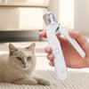 2-in-1 Electric Pet Nail Grinder with LED Light 200mAh Pet Claw Clippers W/ Splash Guard for Cats Small Medium and Large Dog