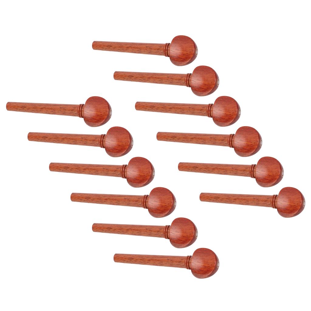 12Pcs String Peg Rosewood Tuner Key Pin Tuning Tool Instrument Accessory Set Kit