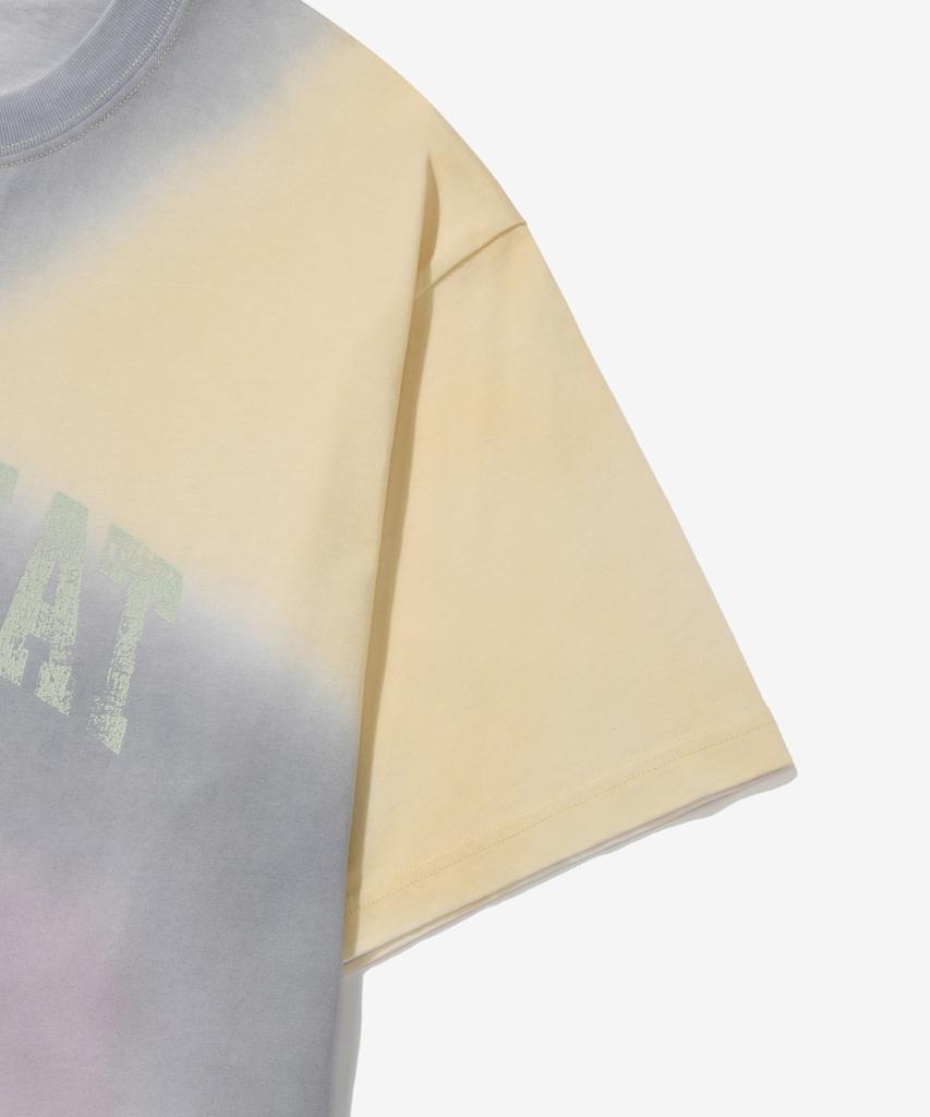 COVERNAT Cracked Arch Logo Dyed T-Shirt Multi