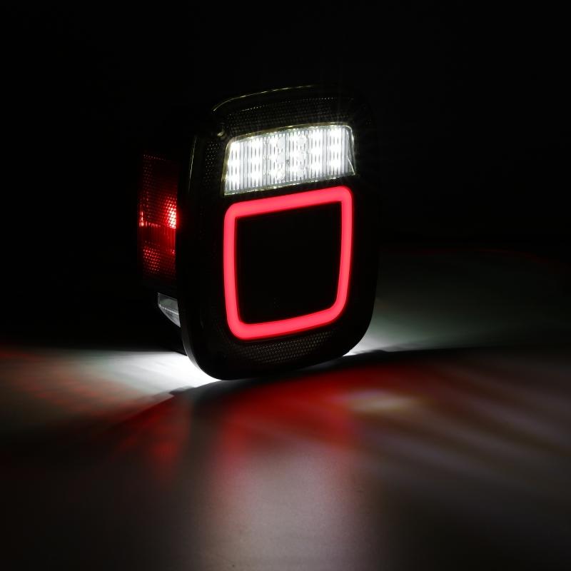 2pcs/set 83 LEDs Universal Tail Lights Brake Reverse Lights for Jeep Wrangler CJ TJ YJ JK