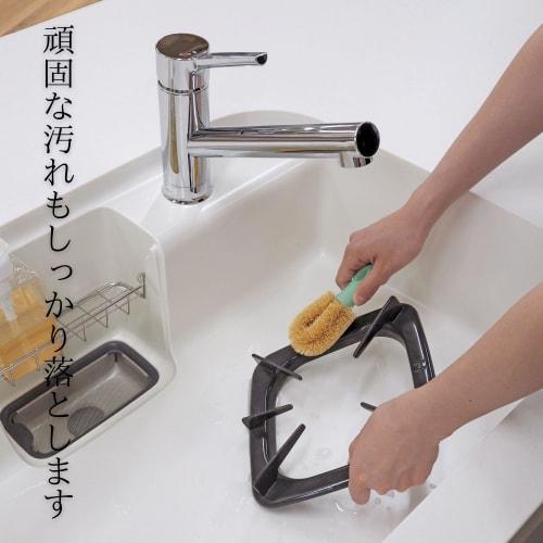 Towa Sangyo LKA Palm Handy Scrubbers, Set of 3, Approx. 3 X 6 X 12.5 Cm (each) with a Gentle Handle, 99583