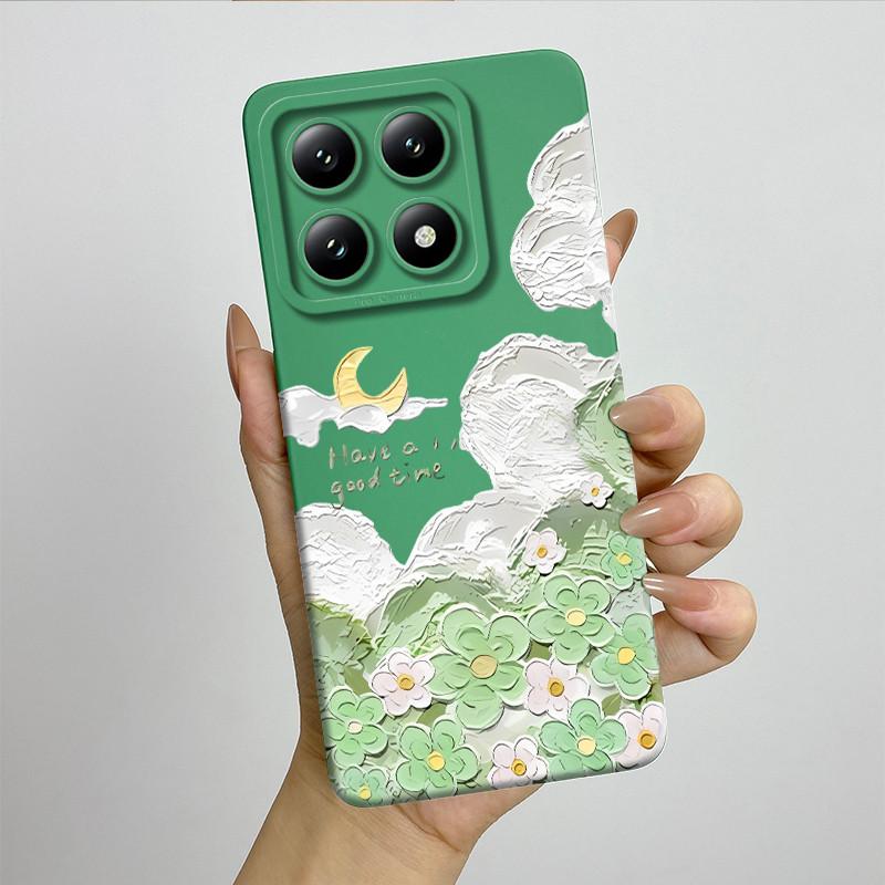 For Xiaomi 14T Pro Phone Case 14Tpro Soft Silicone TPU Sweet Painted Casing Cartoon Printed Shockproof Protective Back Cover