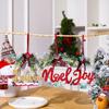 Christmas Decorations Wooden Powdered Letter Pendant Nordic Style Christmas Decoration Pendant