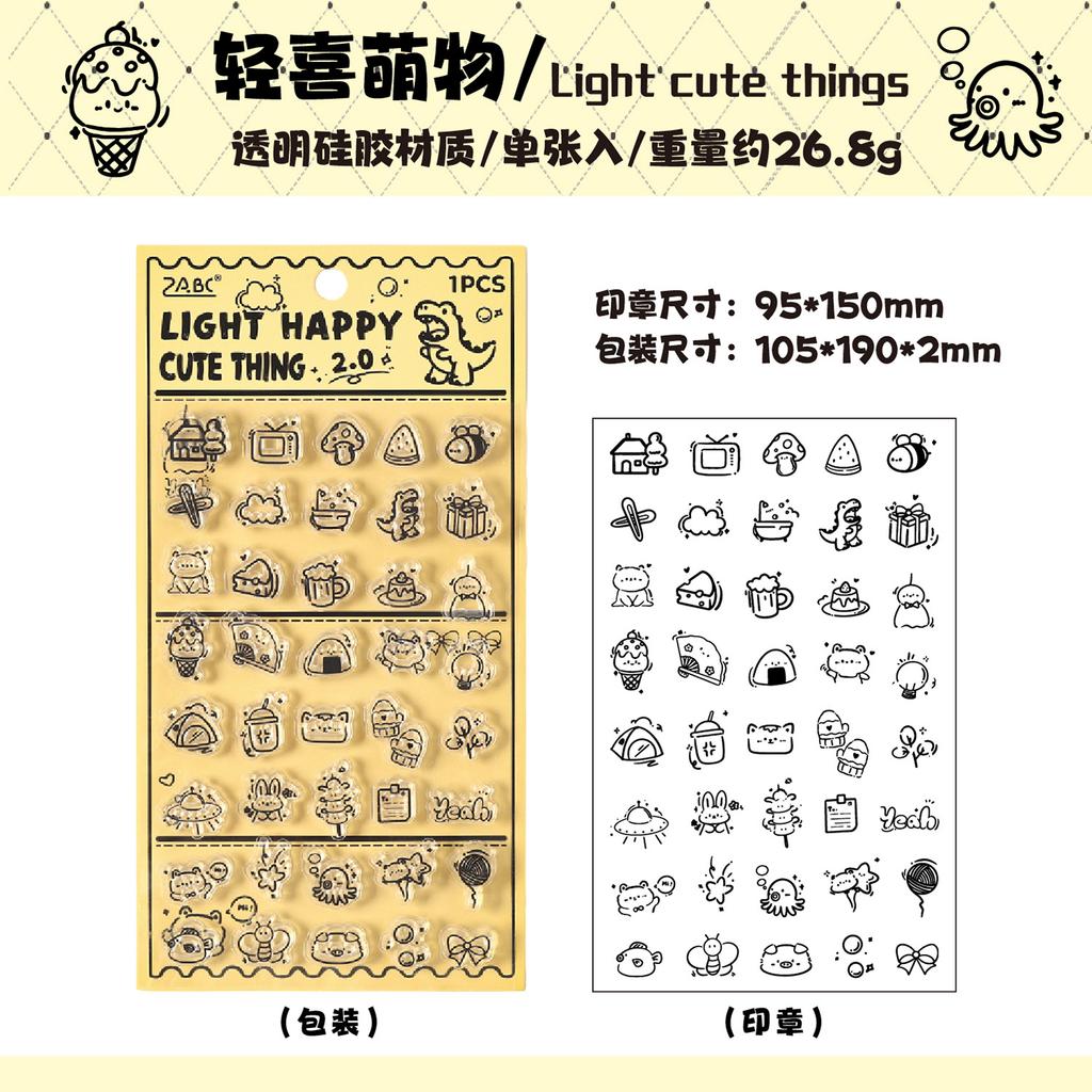 1Pc Cute Cartoon Transparent Stamp Clear Stamp DIY Scrapbooking Journal Card Making Craft Decoration Stamps