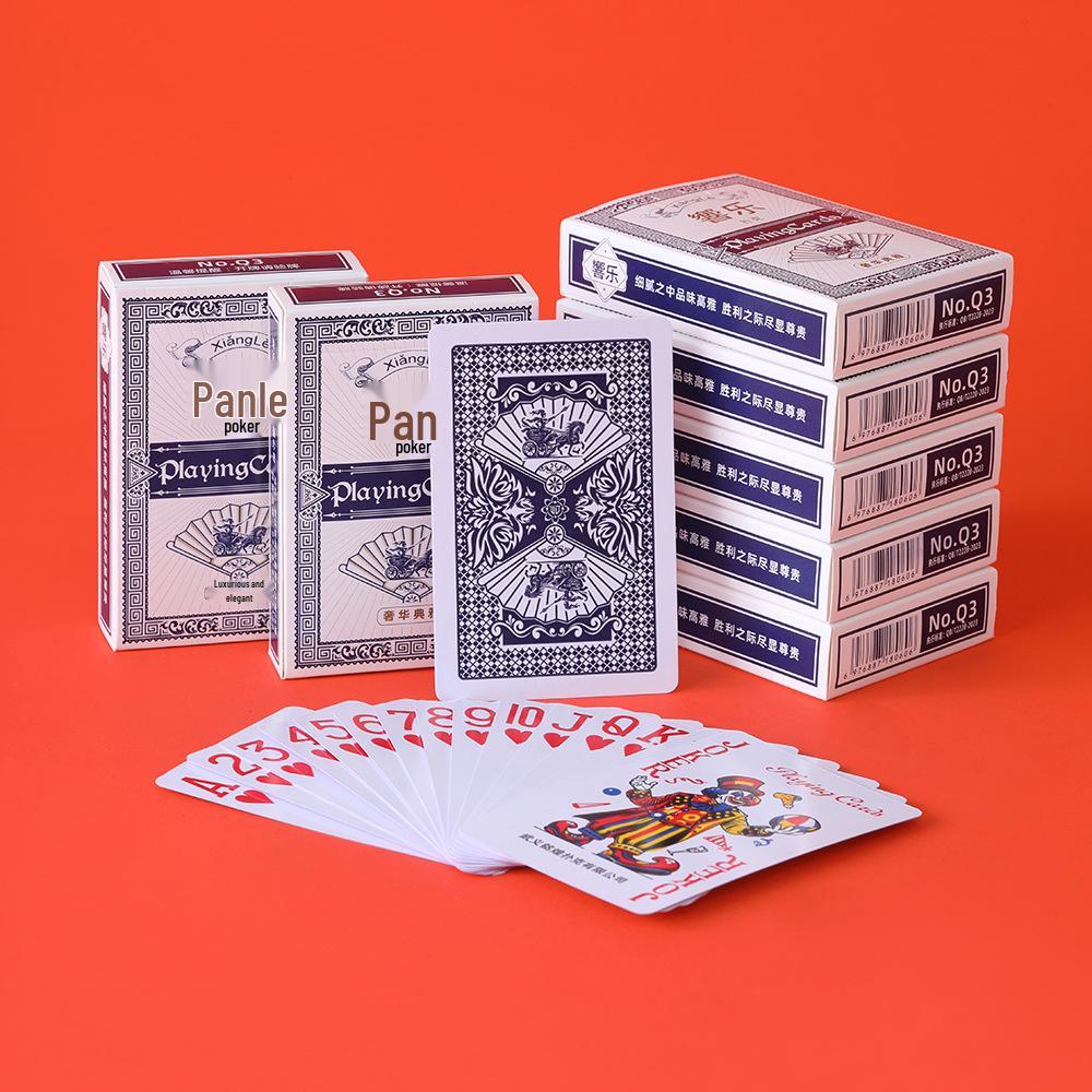 Xiang Yue High-End Poker Cards - Durable, Thickened Paper, Pack of 10 for Entertainment Clubs