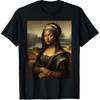 Mona Lisa Afroamerikanischer Monat Lustiges T-Shirt Grafik Kurzarm Herren-T-Shirts für Unisex
