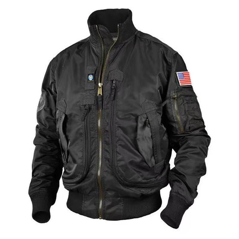 Men's Tactical Baseball Collar Pilot Jacket