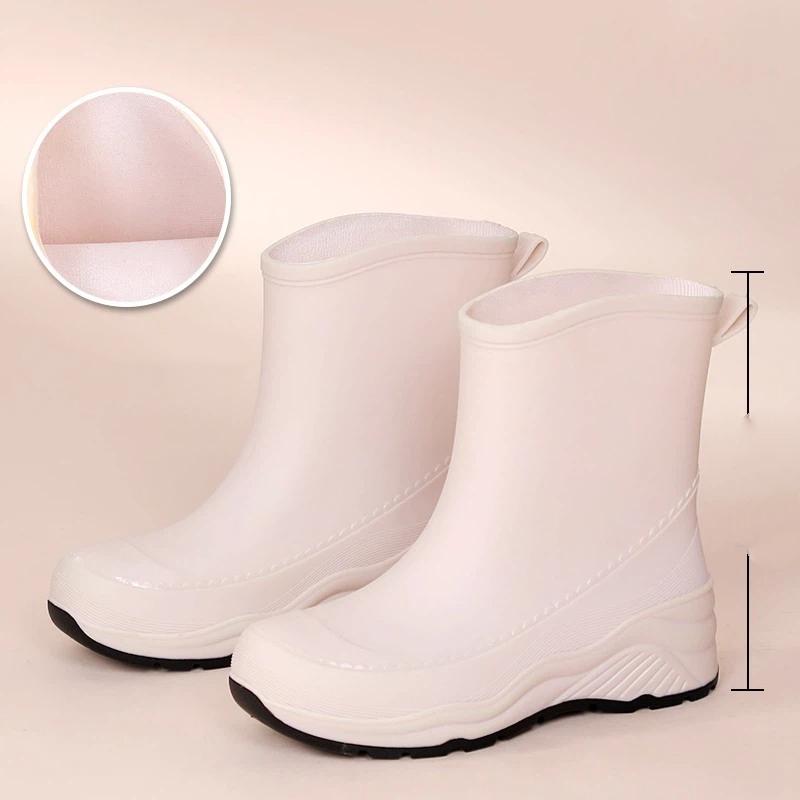 

Women s Winter Fashionable Soft Breathable Flat Heel Rain Shoes 40 белый