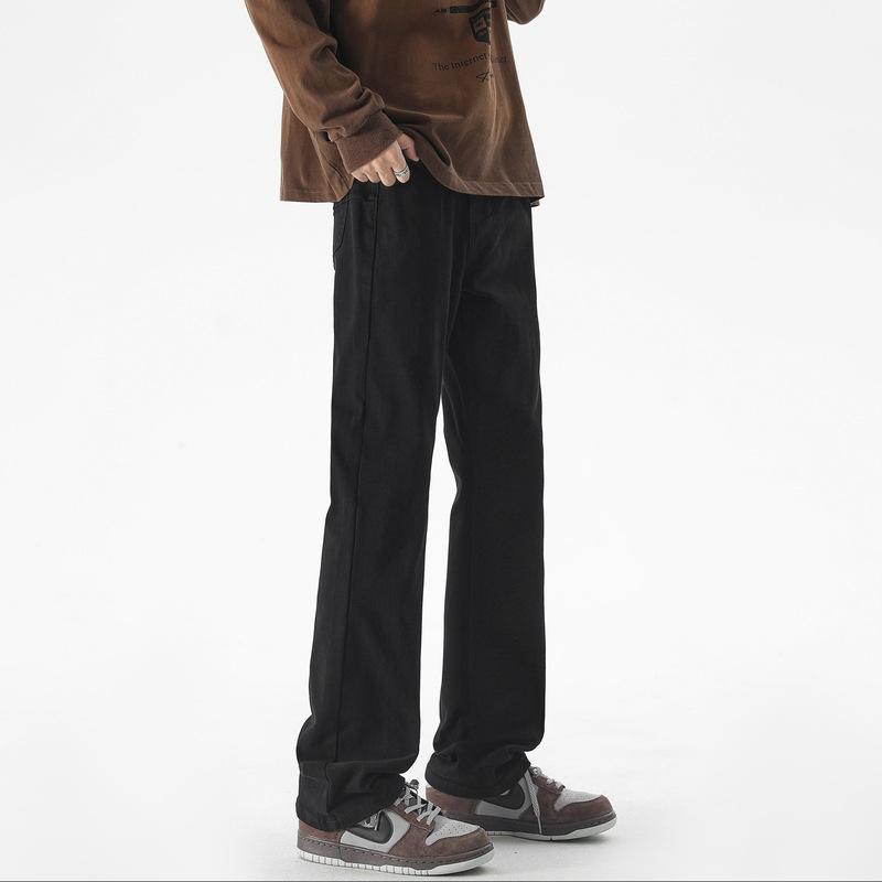 

Простые выстиранные джинсы микро-пулл мужские брюки эластичные в гонконгском стиле 2XL