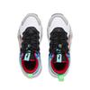 Li Ning Kids Pioneer Ling I TD Synthetic Leather Comfortable Shock Absorption Low Top Basketball Shoes Kids basketball shoes Gray Blue YKBU128-1