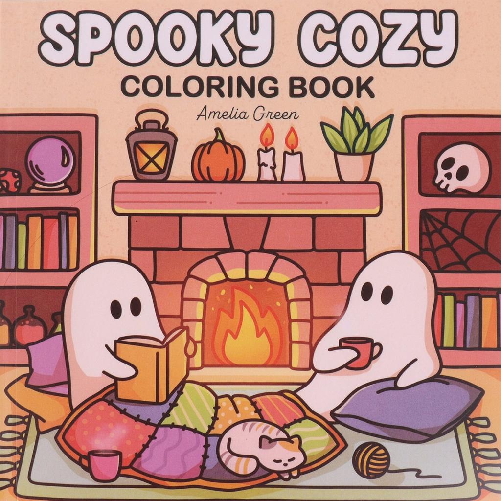 Spooky Cutie: Vol. 2 Coloring Book for Adults and Teens Featuring Lovely Creepy Creatures In Cozy Moments for Relaxation