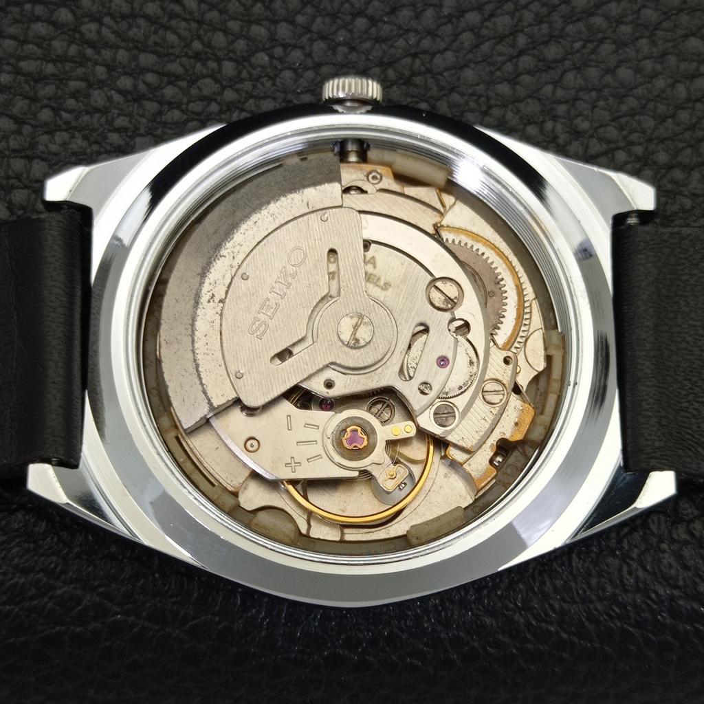 REFURBISHED VINTAGE SEIKO 5 AUTOMATIC 6309A JAPAN MENS BLACK WATCH a441317-5 Sk-a441317