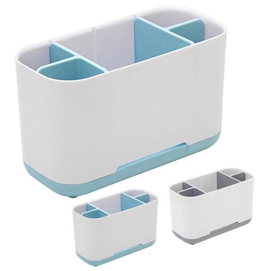 Badezimmer-Aufbewahrungsbox, abnehmbar, platzsparend, Kosmetik-Organizer, langlebiger Zahnbürstenhalter für den Haushalt