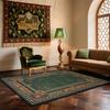 Tapis Style Bohème Rétro Décoration Classique Persane Salon Maison Canapé Tapis Lavable Chambre Dressing Tapis de Sol Pelucheux