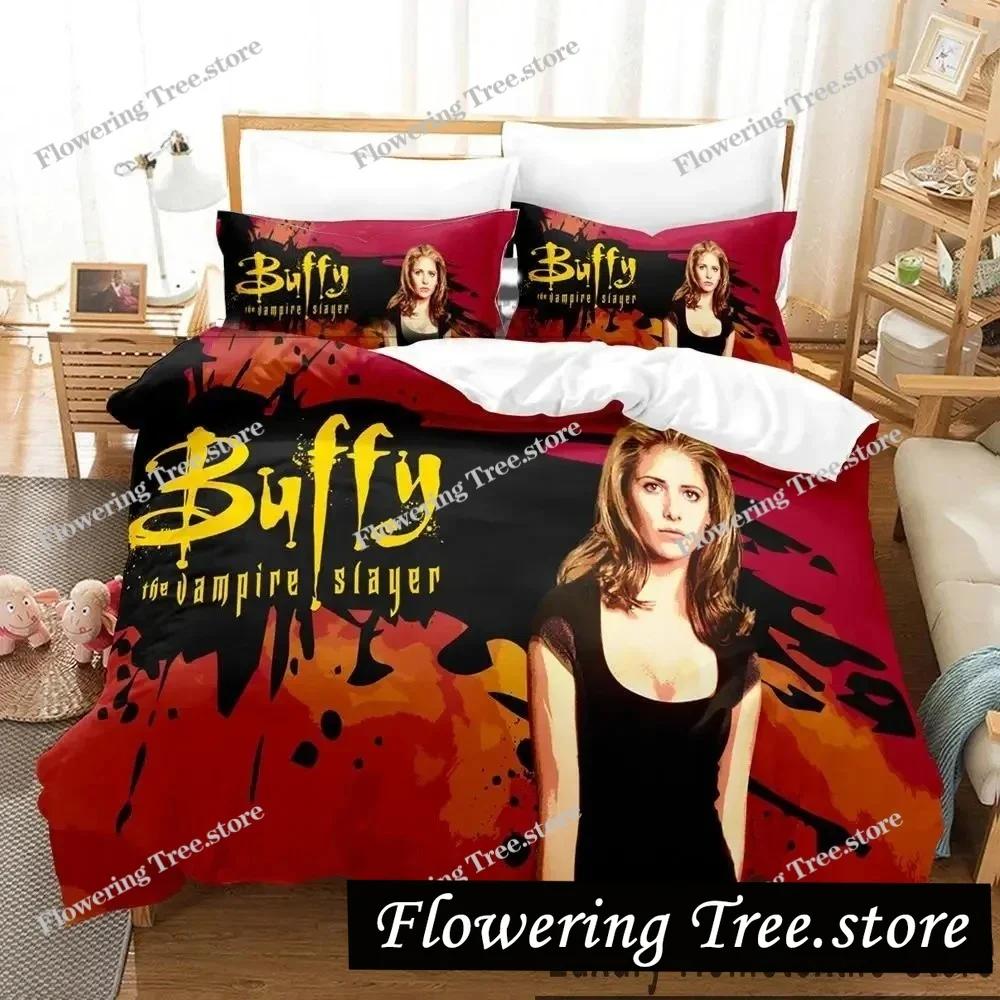 3D Print Buffy the Vampire Slayer Bedding Set Boys Girls Twin Queen King Size Duvet Cover Pillowcase Bed boys Adult