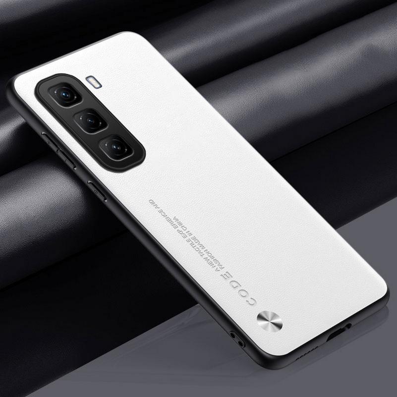 Plain Leather Case For Infinix Hot 50 Pro + Hot50 Pro Hot 50 50i 40 40i 30i INFINIX SMART 9 8 Luxury Hard Camera Protect Cover