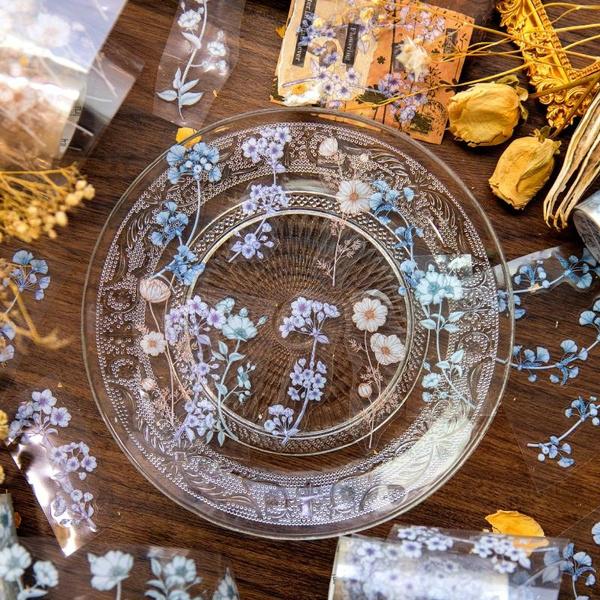 1 rolle Vintage Pflanzen & Blumen Serie PET Band Scrapbooking Dekoration Collage Journal Tagebuch Diy Aufkleber