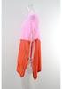 2026 Women’s Rainbow Color Block Ice Silk Beach Cover-Up Cardigan