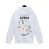Herbst und Winter Neu Casablanca Casablanca Buchstabendruck Kapuzenpullover Frottee reine Baumwolle Herren und Damen gleicher Stil