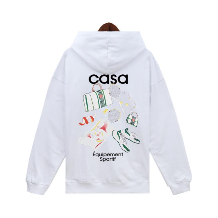 Herbst und Winter Neu Casablanca Casablanca Buchstabendruck Kapuzenpullover Frottee reine Baumwolle Herren und Damen gleicher Stil