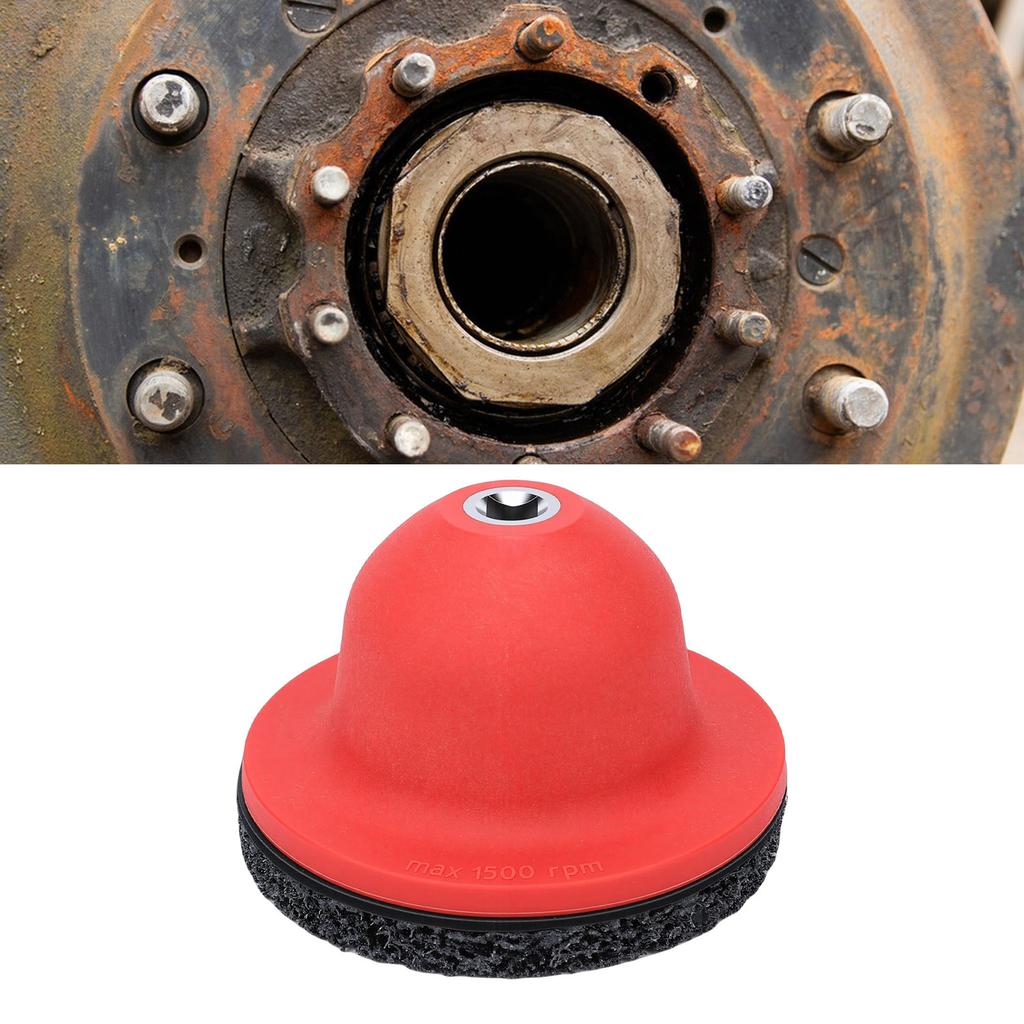 Wheel Hub Grinder Cleaner Efficient Rust Removal 150mm 1/2in Drive Hub Resurfacing Cleaning Tool for Hubs Rotors Rim
