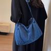 Stylish Large Capacity Denim Bag For Women With Soft Feel And Casual Vibe For Summer Use
