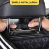 Car Seat Back Organizer, PU Leather Vehicle Backseat Hanging Storage Pocket, Multipurpose Auto Travel Essentials Accessories For Kids & Adults,