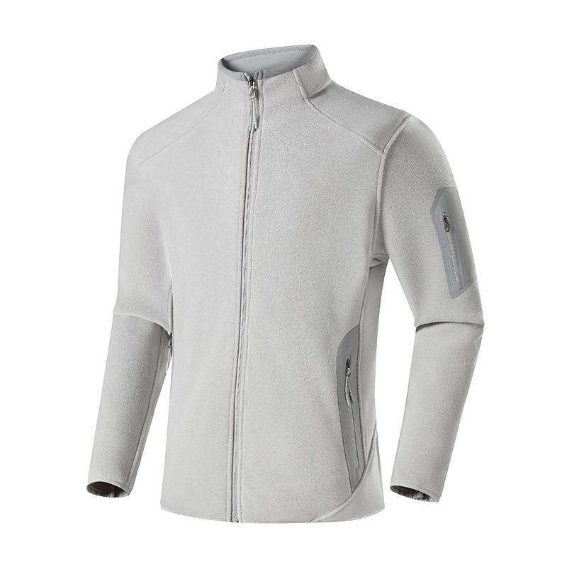 Autumn and Winter Men's Turtleneck Solid Color Zipper Cardigan Sweatshirt Long-sleeved Jacket Casual Fashion Top