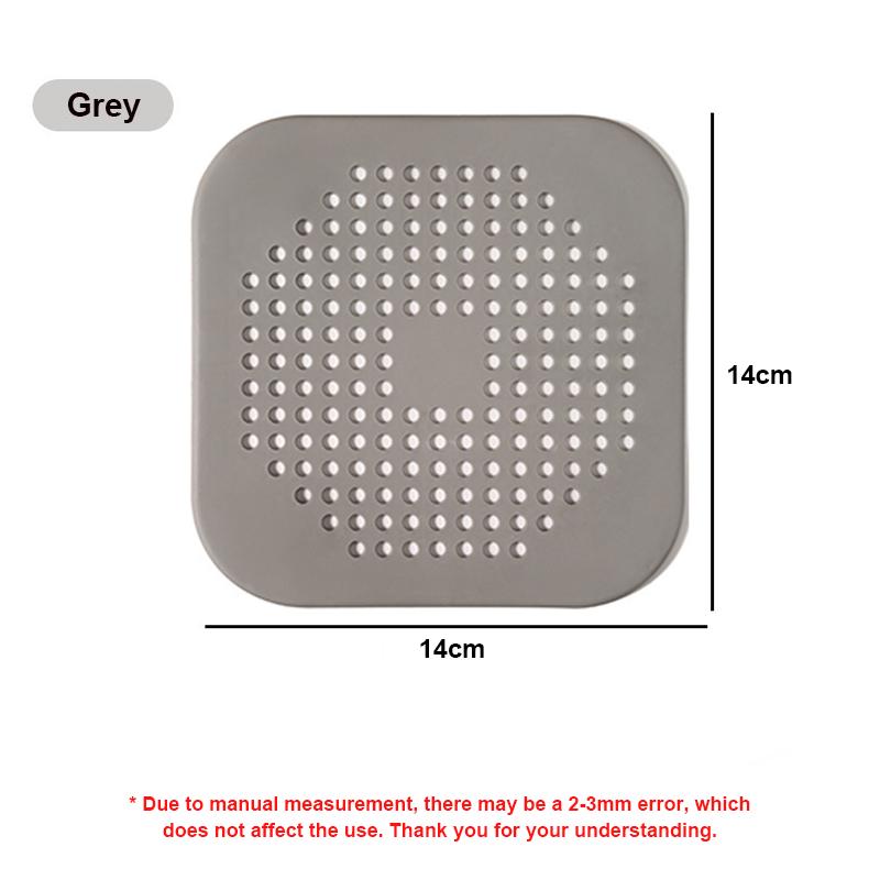 Shower Drain Hair Catcher Sink Strainer Drain Cover Shower Hair Catcher Silicone Hair Filter Kitchen Bathroom Home Accessories