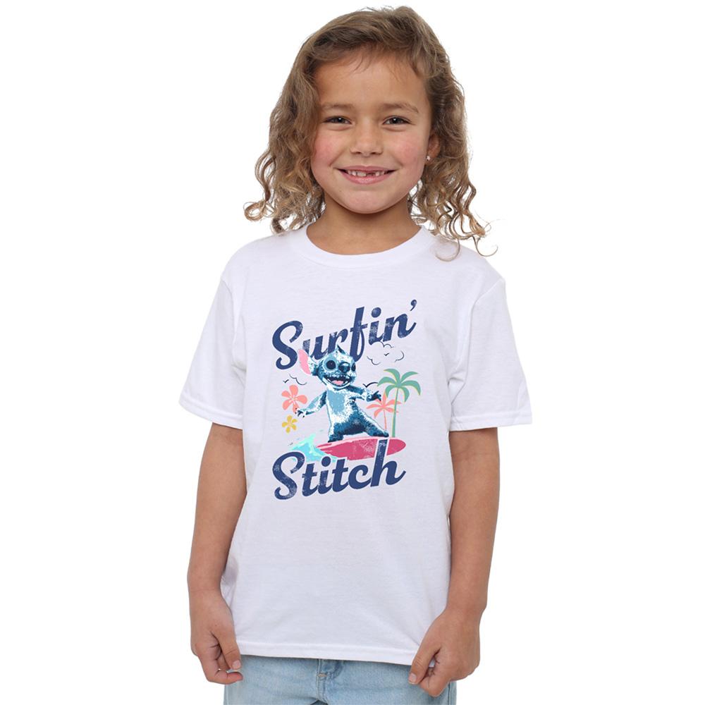Lilo & Stitch Girls Surfin Waves T-Shirt
