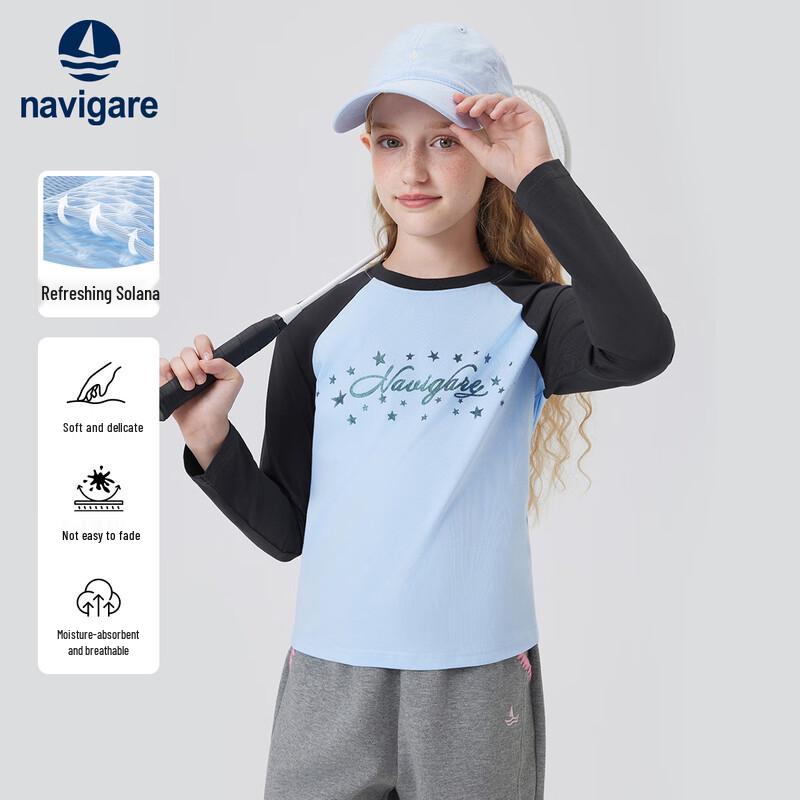 Navigare Girls  Island Art Long-Sleeved T-Shirt 160